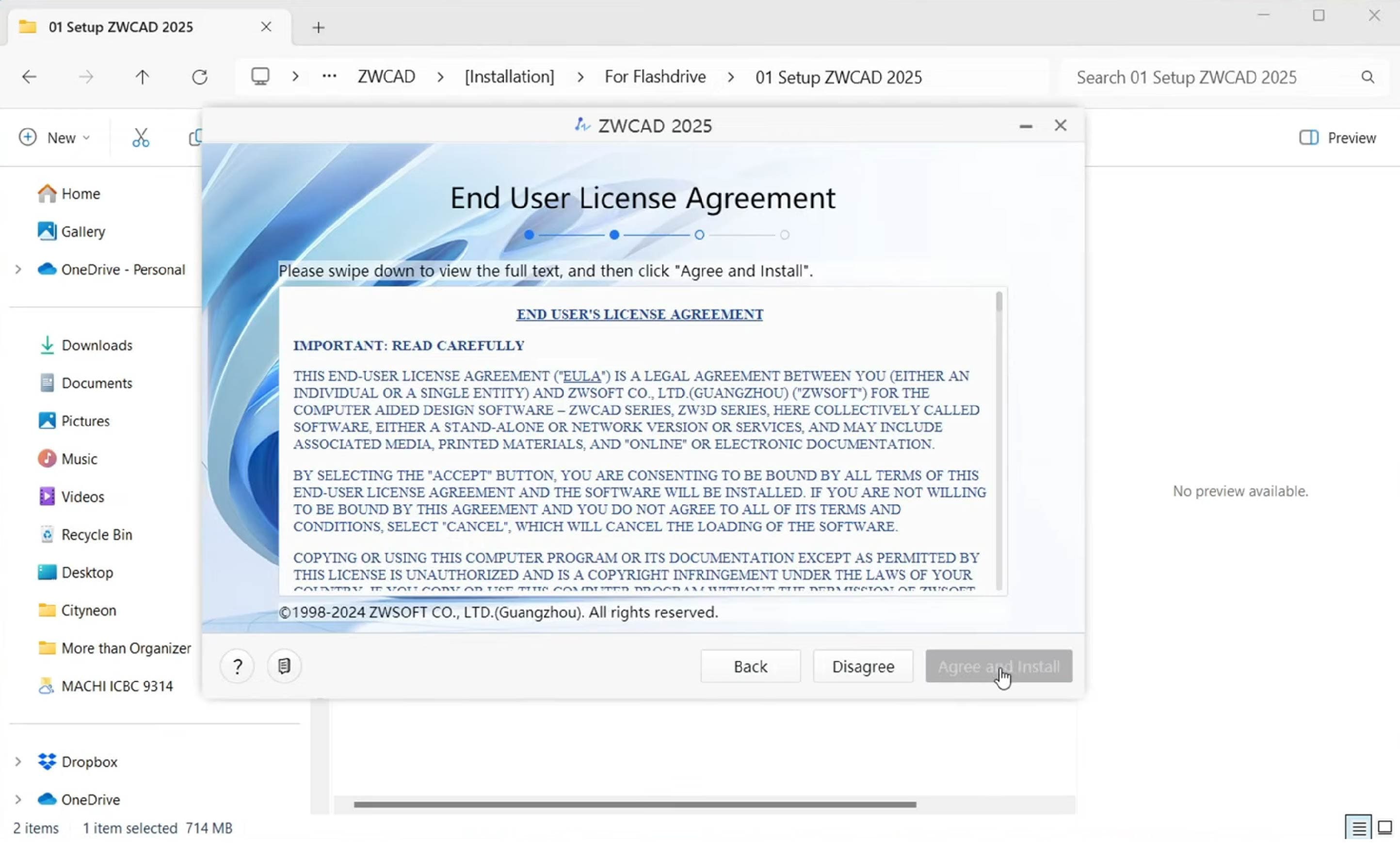 End User License Agreement ZWCAD