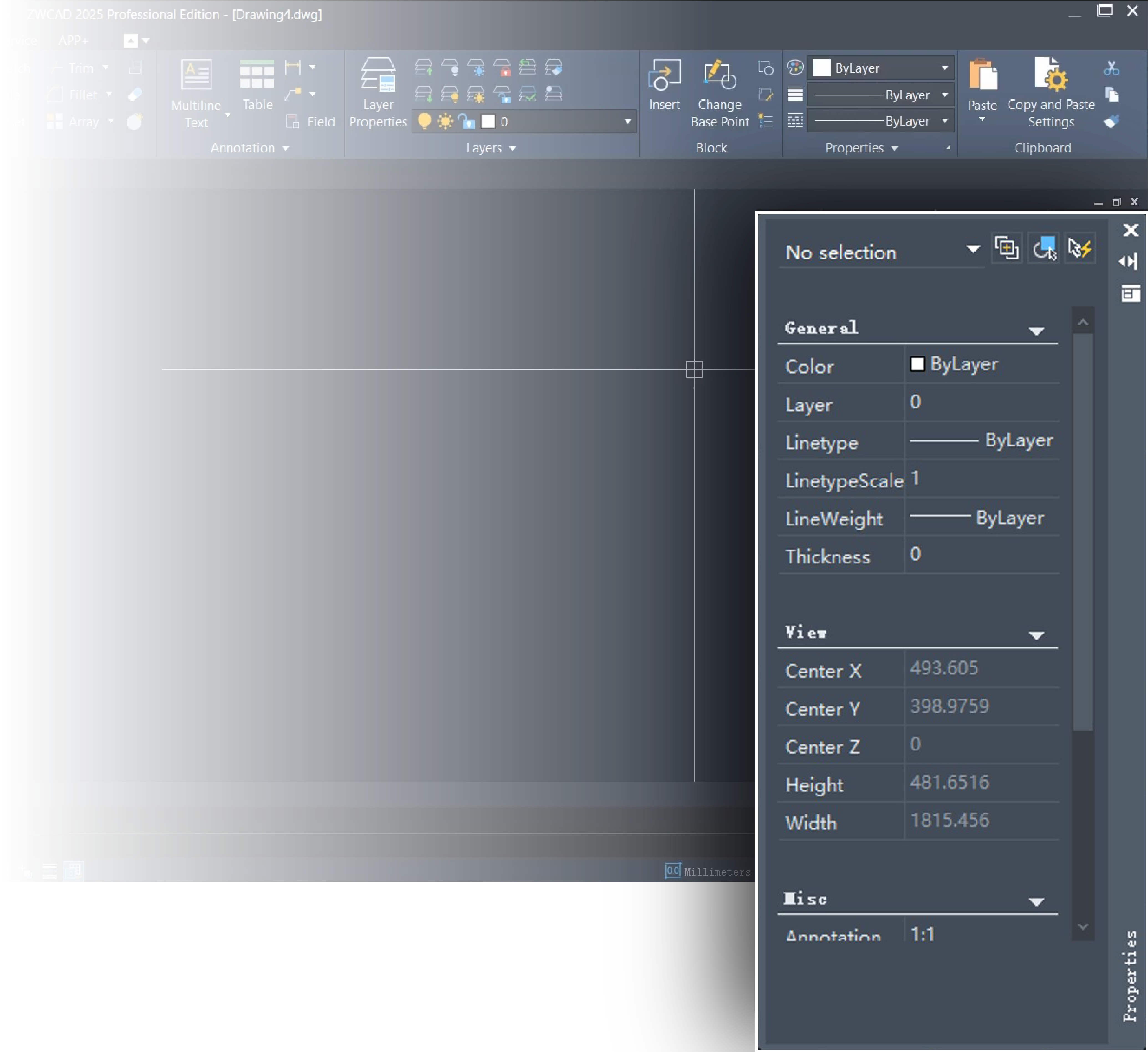 ZWCAD ดีไหม | Properties panel