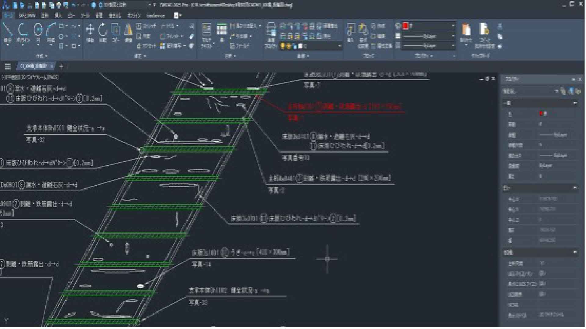 ZWCAD Pro Damage issues on bridge surfaces illustration completed